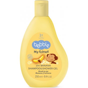 Bebble dětský šampon a sprchový gel 2v1 banán 250 ml