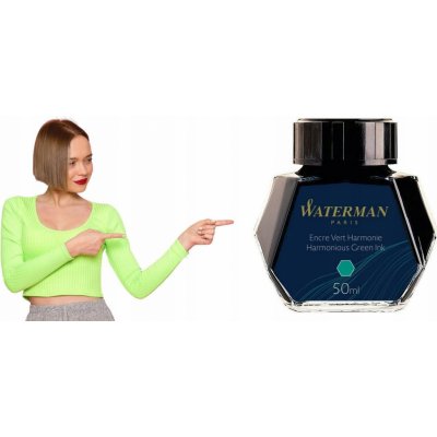 Waterman 1507/7510650 lahvičkový inkoust zelený – Sleviste.cz