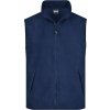 Pánská vesta James & Nicholson Fleece vesta JN045 modrá námořní