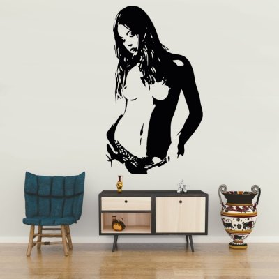 Wrapino vinylová samolepka na zeď Svůdná sexy žena, rozměry 135x78cm – Zboží Dáma