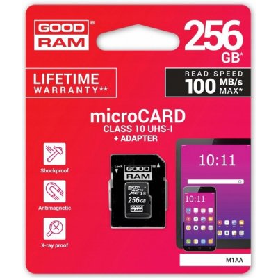 Goodram SDXC UHS-I 256 GB M1AA-2560R12 – Hledejceny.cz