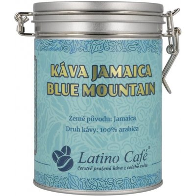 Latino Cafe Káva Arabica Káva Jamaica Blue Mountain v luxusní plechovce zrnková 0,2 kg – Hledejceny.cz