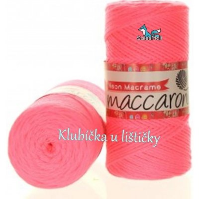 Maccaroni Neon Macrame růžová 002 – Zboží Mobilmania
