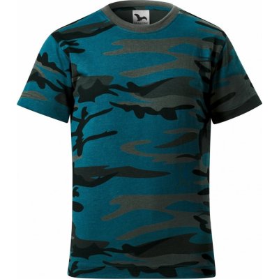 MALFINI Camouflage tričko dětské camouflage petrol – Zboží Mobilmania