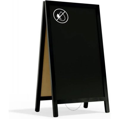 Allboards PK63BK Reklamní v áčko s křídovou tabulí 78 x 44 cm