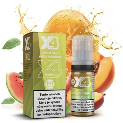 X4 Bar Juice Apple Peach 10 ml 10 mg – Sleviste.cz