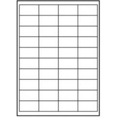 Logo etikety 48.5mm x 25.4mm, A4, matné, bílé, 44 etiket, 140g/m2, baleno po 25 ks, pro in (32206) – Sleviste.cz