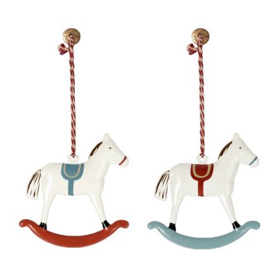 Vánoční plechová ozdoba Rocking Horse set 2 ks Maileg – Zboží Dáma