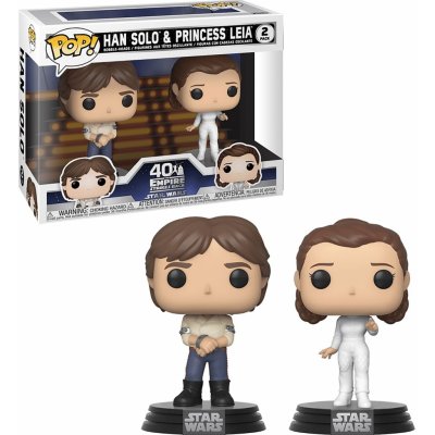 Funko POP! -Pack Star Wars: 40th Empire Strikes Back - Han Solo & Princess Leia 2 – Hledejceny.cz