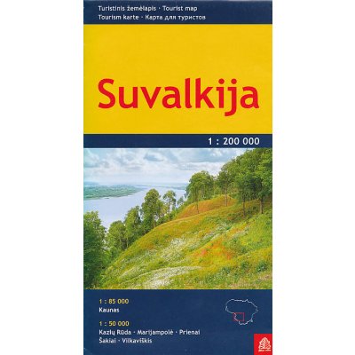 Suvalkija cestovní mapa 1:200 000