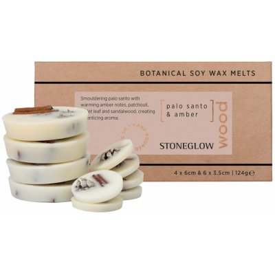 Stoneglow Vonný vosk do aromalampy Palo Santo/Amber 10 ks 124 g přírodní barva vosk – Zboží Dáma