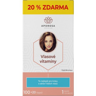 Aporosa Vlasové vitaminy 120 kapslí