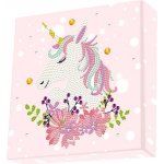 DOTZIES Diamantové malování Zasněný jednorožec – Sleviste.cz