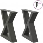 Omaxi 958472 Nohy konferenčního stolku 2 ks antracitové 40 x 30-31,3 cm ocelové – Zbozi.Blesk.cz