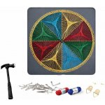 RealG RealG RC-K-158 Kreativní sada na String Art 40 × 40 cm geometrický kruh – Hledejceny.cz