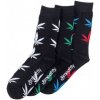 Meatfly Ganja Black Socks S19 Multipack 3KS