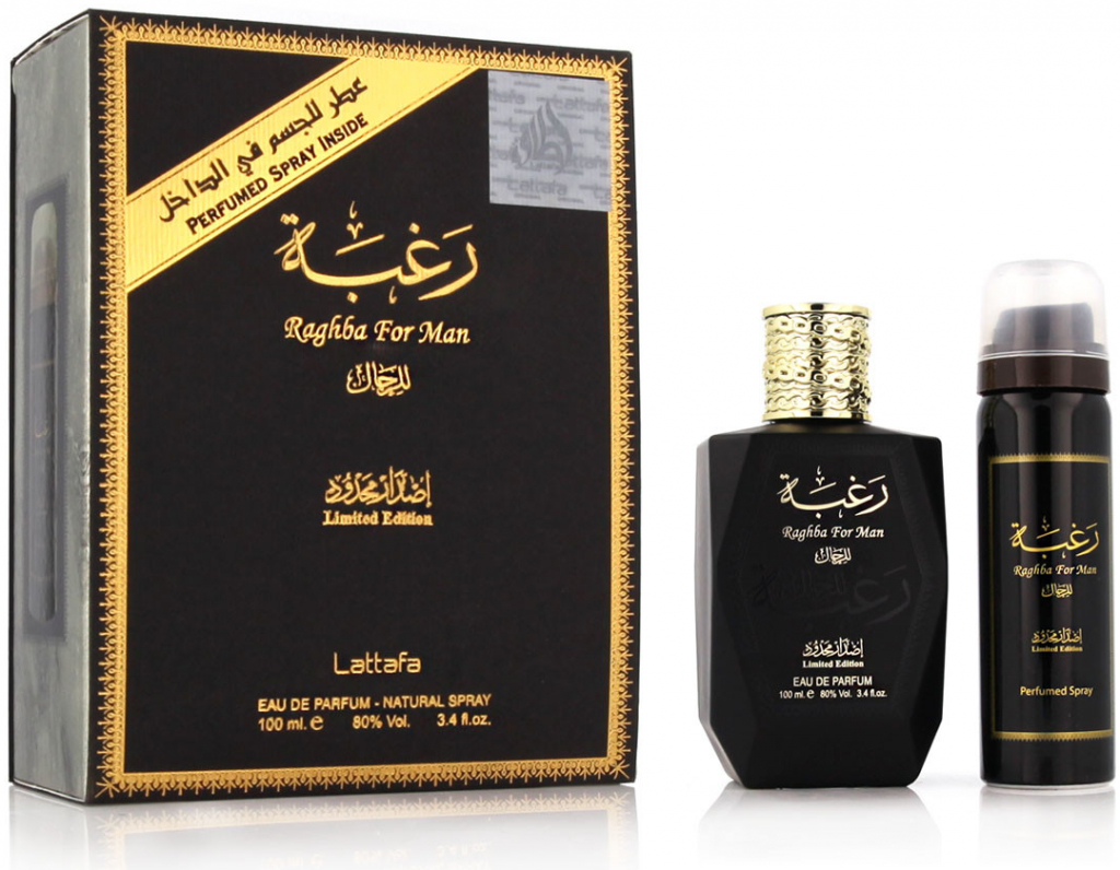 Lattafa Raghba For Man EDP 100 ml + deospray 25 ml dárková sada