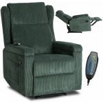 JAKS Masážní křeslo Sebastián zelené manšestr – Zboží Dáma
