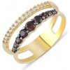 Prsteny Lillian Vassago Zlatý prsten se zirkony LLV59 GR007