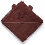 nuuroo Ručník s kapucí Aki 100 x 100 cm mahagonový – Sleviste.cz