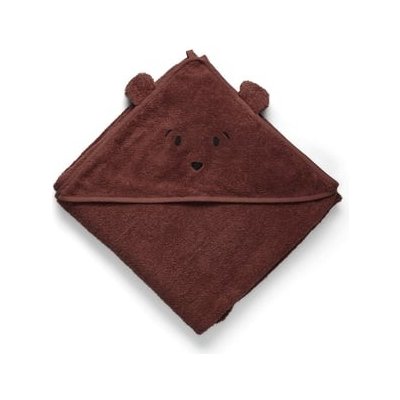 nuuroo Ručník s kapucí Aki 100 x 100 cm mahagonový – Sleviste.cz