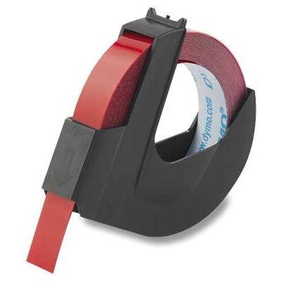 Dymo 520102 Originální pásky pro štítkovač Omega červená 9 mm x 3 m 9 mm x 3 m
