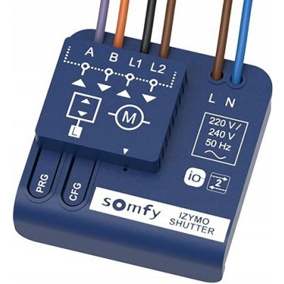 Somfy Izymo Shutter receiver io – přijímač pro ovládání roletového pohonu io vysílači 1822661