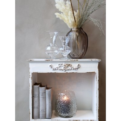Transparentní skleněná dekorační váza / svícen Drea - Ø 14*15cm - Chic Antique – Hledejceny.cz