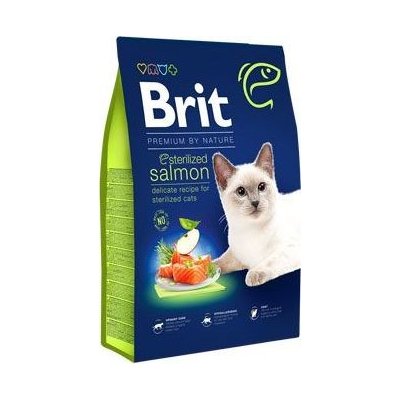 Brit Premium pro sterilizované kočky lososové 8 kg