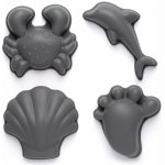 Scrunch Silikonové bábovky na písek Anthracite Grey – Sleviste.cz