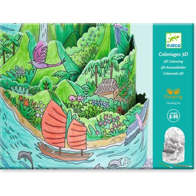 Djeco 3D omalovánka Na vrcholky hor – Zboží Dáma