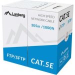 Lanberg LCS5-11CU-0305-S SFTP cat.5e, 305m, šedý – Zboží Živě