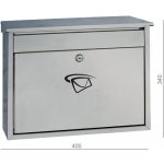 Poštovní schránka (400x340x100 mm), max. formát listu: C4, leštěná nerez / AISI430 – Sleviste.cz