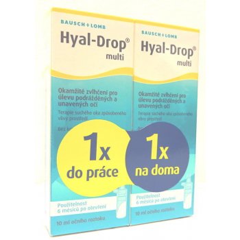 Bausch & Lomb Hyal Drop multi speciální balení 2 x 10 ml