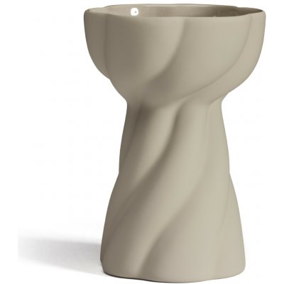 COOEE Váza Twist Bulb 12cm, barva písková - – Hledejceny.cz