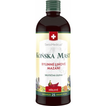 Swissmedicus Koňská mast bylinné lihové mazání hřejivé 400 ml