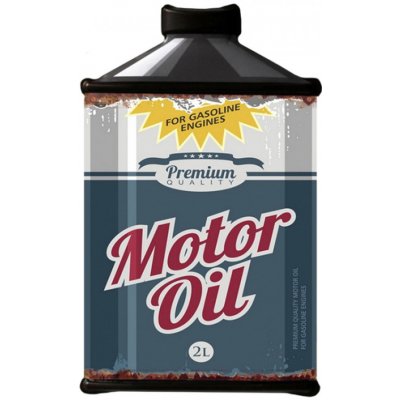 Kovová nástěnná cedule Motor Oil – 19x1x30 cm – Zboží Mobilmania