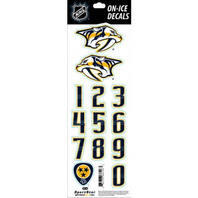 Sportstape ALL IN ONE HELMET DECALS - NASHVILLE PREDATORS