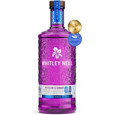 Whitley Neill rhubarb ginger gin ALCOHOL FREE 0% 0,7 l (holá láhev) – Zboží Dáma