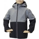 Fantom dětská softshellová bunda dvoubarevný černo šedý melír – Hledejceny.cz