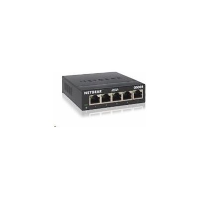 NETGEAR GS305 Nespravované L2 Gigabit Ethernet (10/100/1000) Černá – Zbozi.Blesk.cz