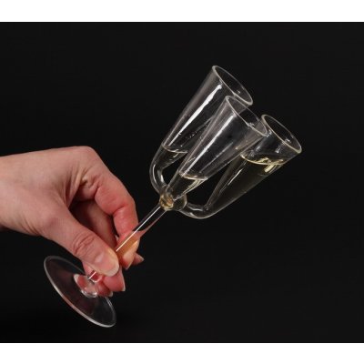 DT GLASS Trojsklenka na nožce 0,04 l – Zboží Dáma