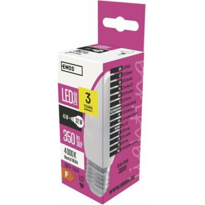 Emos LED žárovka Classic Candle 4W E27 Neutrální bílá – Hledejceny.cz