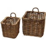 Hitra Ratanový koš SUMMER kubu grey hrana velký – Sleviste.cz