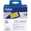 Barvící pásky Papírová role Brother DK44605, 62mm x 30.48m, žlutá, snímatelná, 1 ks