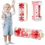 Classic world Dešťová hůlka s kuličkami červená – Zboží Dáma