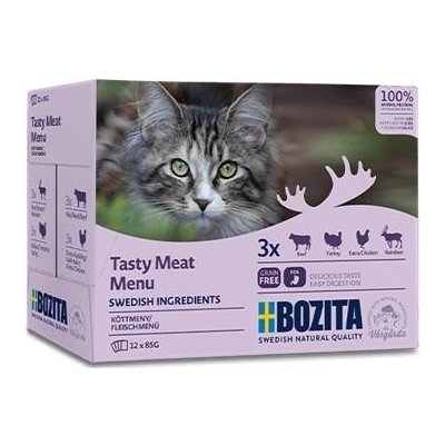 Bozita Pouch Meat Menu 12 x 85 g – Zboží Mobilmania