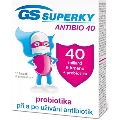 GS Superky Antibio 40 10 kapslí