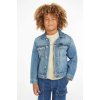 Dětská bunda Calvin Klein Jeans dětská riflová bunda IB0IB02011.PPYH modrá