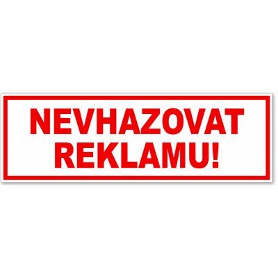 samolepka nevhazovat – Heureka.cz